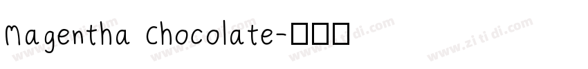 Magentha Chocolate字体转换